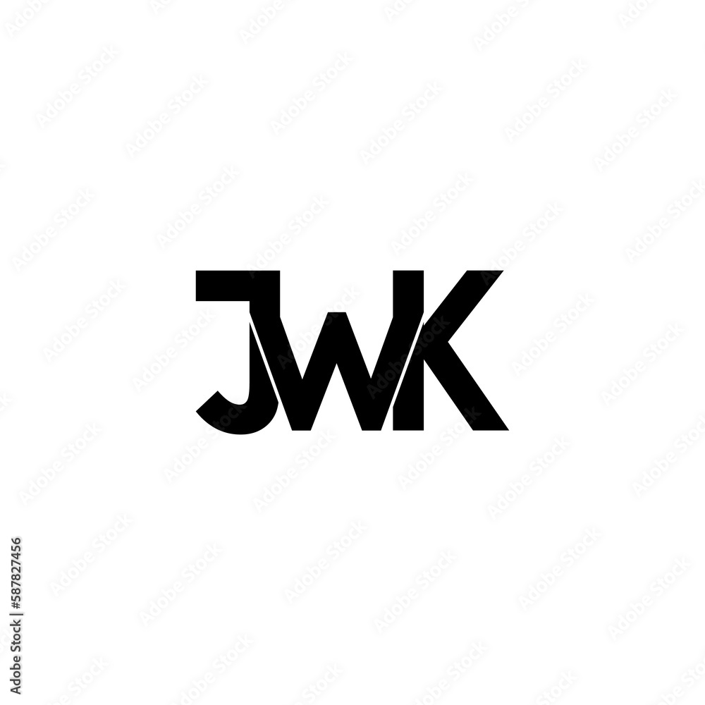 jwk lettering initial monogram logo design jwk lettering initial monogram logo design