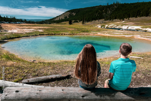 Family vacation to Yellowstone National Park, Wyoming 