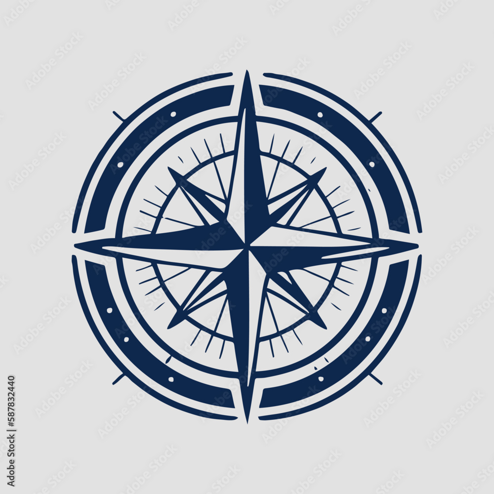compass wind rose vector vector illustration. wind rose vector illustrator. vintage compass. 
