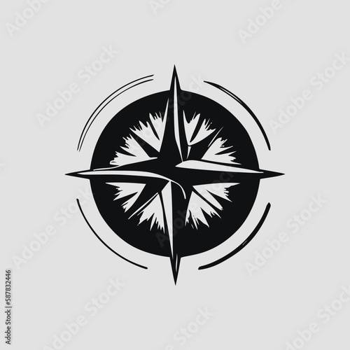 compass wind rose vector vector illustration. wind rose vector illustrator. vintage compass. 