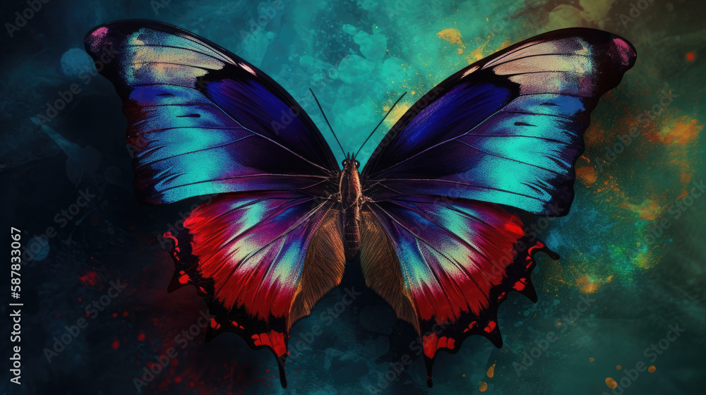 spirit animal butterfly illustration - by generative ai spirit animal butterfly illustration - by generative ai