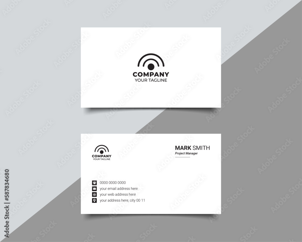 Minimalist Business Card Layout Minimalist Business Card Layout