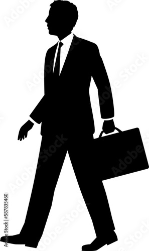 歩く男性ビジネスマン