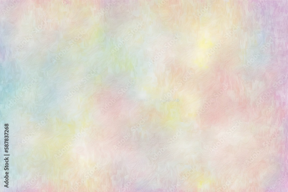 pastel colored background, yellows, greens, pinks, blues, purples, spring and easter colors, generative ai, generative, ai