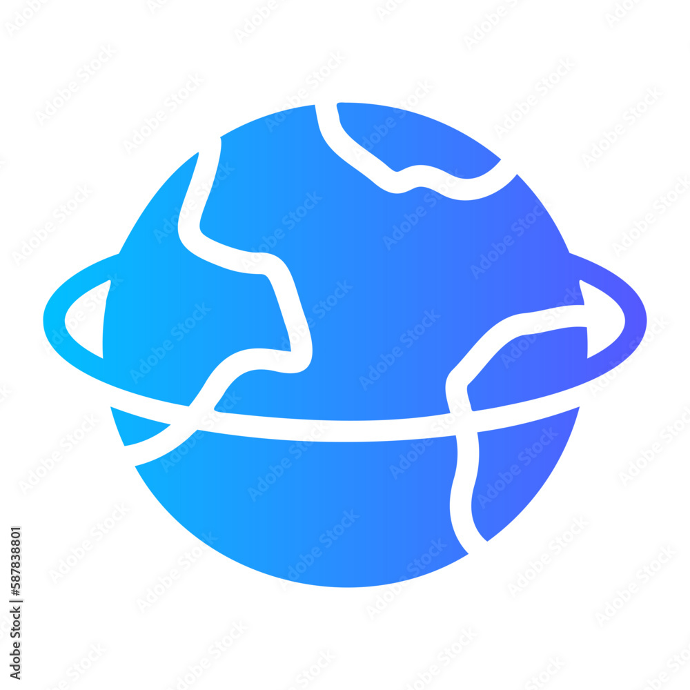 planet gradient icon planet gradient icon