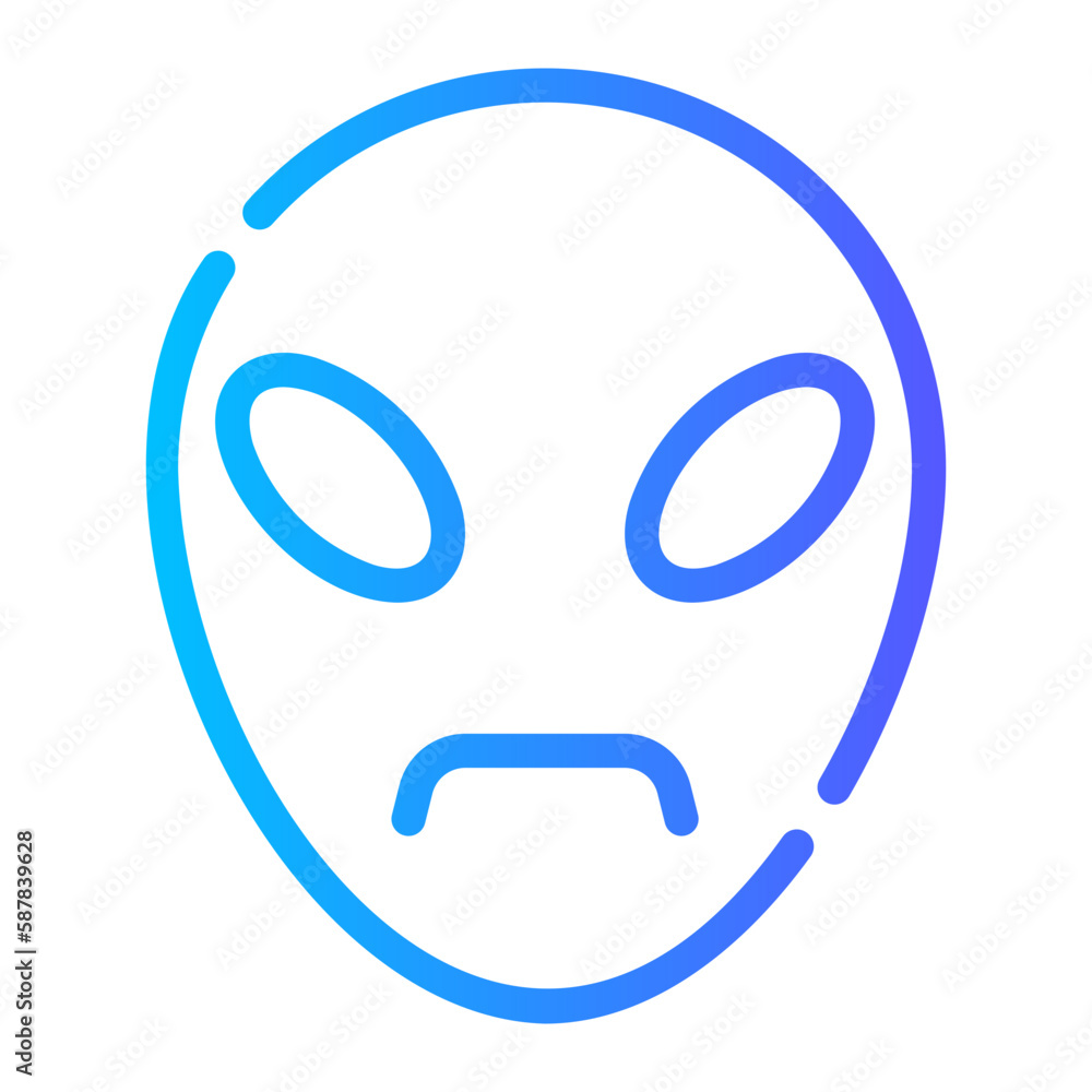 alien gradient icon alien gradient icon