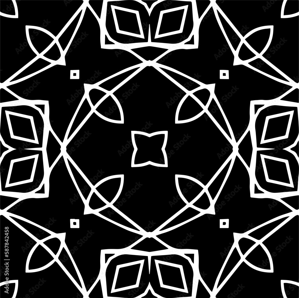 Black and white abstract patterns.Seamless monochrome repeating pattern for web page, textures, card, poster, fabric, textile. Black and white abstract patterns.Seamless monochrome repeating pattern for web page, textures, card, poster, fabric, textile.