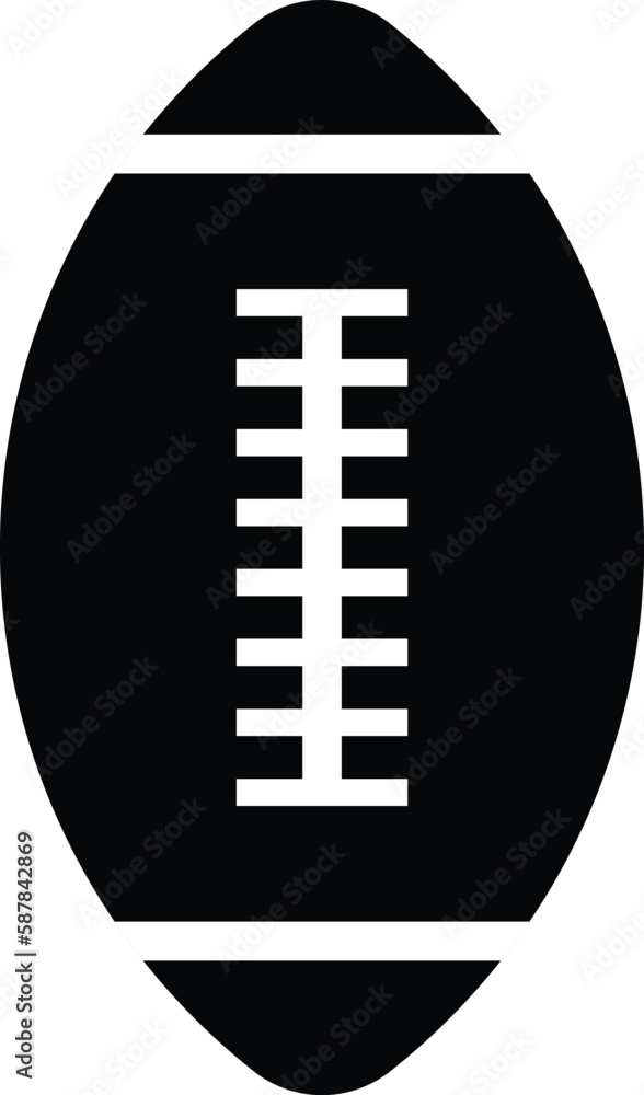 A football flat icon vector illustration. A football flat icon vector illustration.