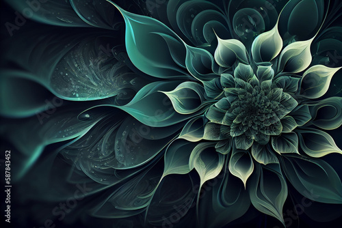 flower fractal burst arrangement