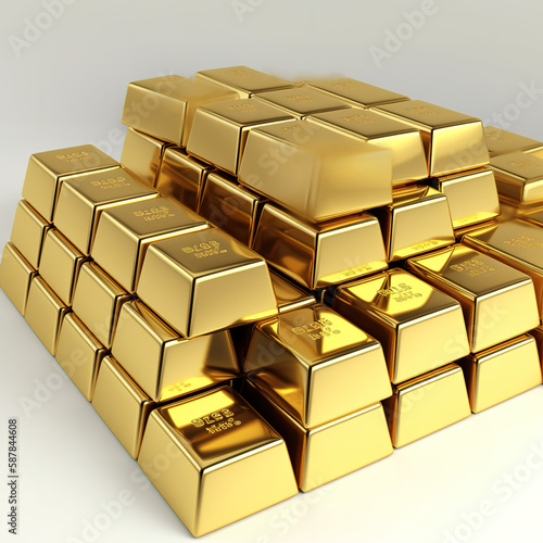 gold and bars