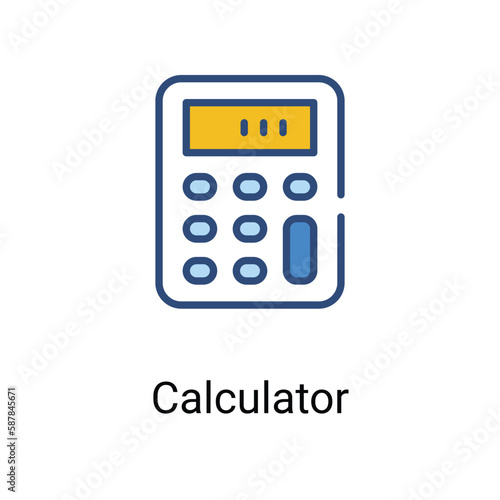 Calculator icon. Suitable for Web Page,Mobile,App,UI,UX�and�GUI�design.