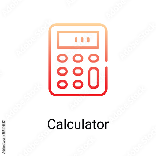 Calculator icon. Suitable for Web Page,Mobile,App,UI,UX�and�GUI�design.