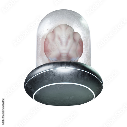 Alien UFO 3D CGI Render