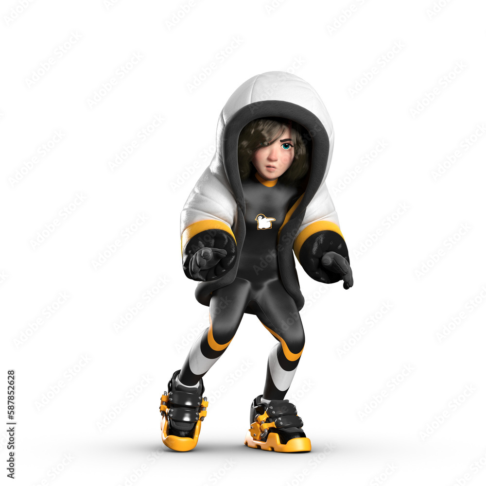 Snow Girl 3D CGI Render Snow Girl 3D CGI Render