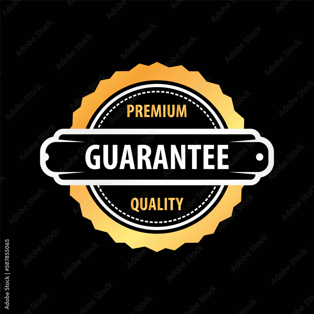 Guarantee Badge Logo Vector Template Design Illustration Guarantee Badge Logo Vector Template Design Illustration
