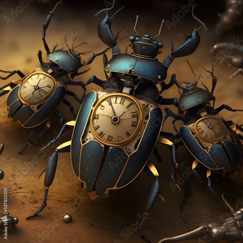 Fototapet a clockwork bombardier beetle chaos