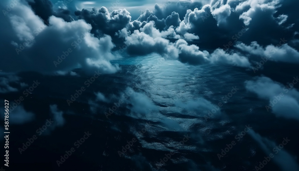 Obraz premium blue sky with clouds background