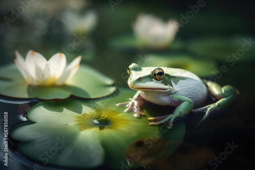 frog in the pond © justagirl