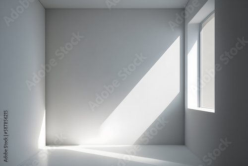 A minimalist room with gentle lighting - AI Technology