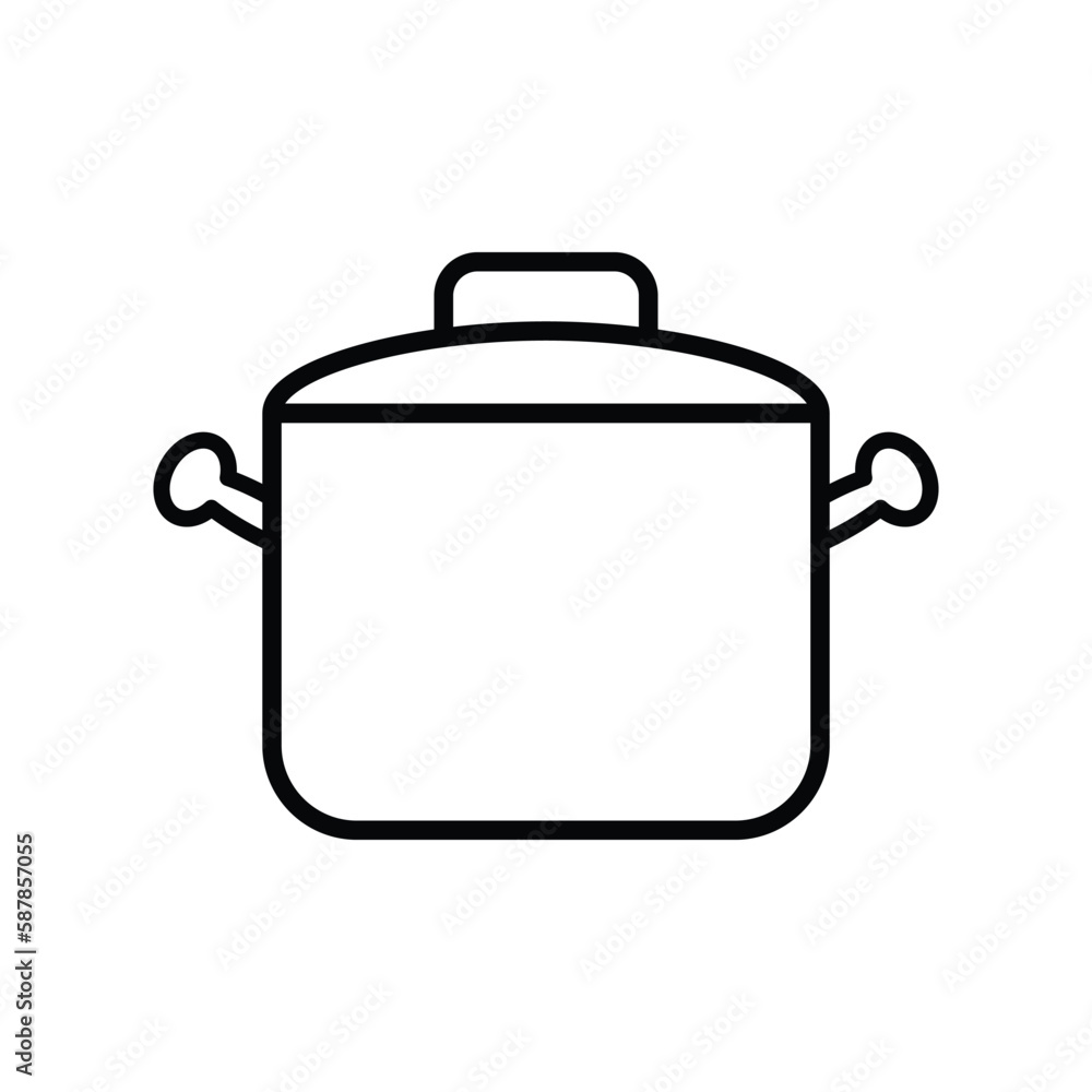 frying pan, icon, line, vector, illustration, desing, logo, teplate, flat,style frying pan, icon, line, vector, illustration, desing, logo, teplate, flat,style