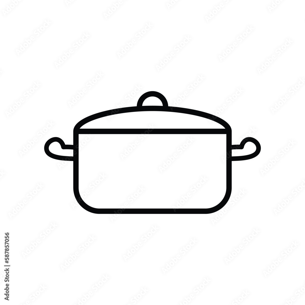 frying pan, icon, line, vector, illustration, desing, logo, teplate, flat,style frying pan, icon, line, vector, illustration, desing, logo, teplate, flat,style