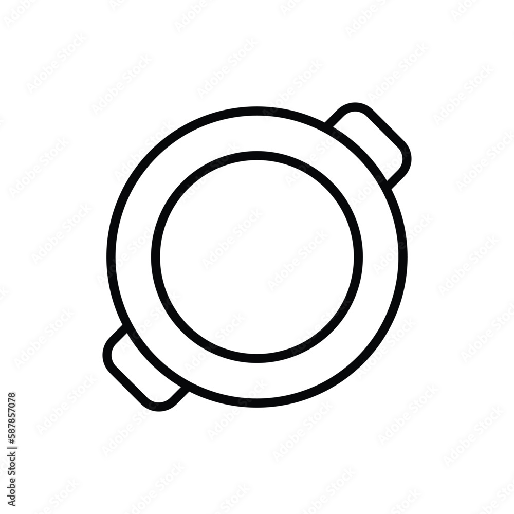 frying pan, icon, line, vector, illustration, desing, logo, teplate, flat,style frying pan, icon, line, vector, illustration, desing, logo, teplate, flat,style