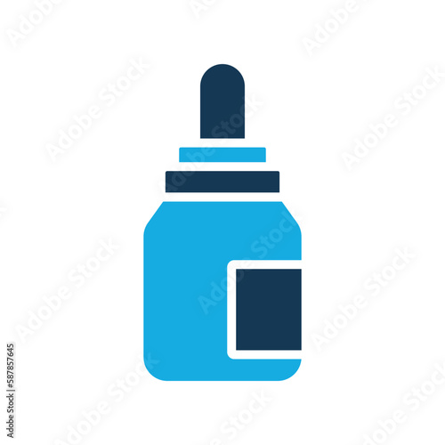 medicine bottle, icon, color, vector, illustration, desing, logo, teplate, flat,style