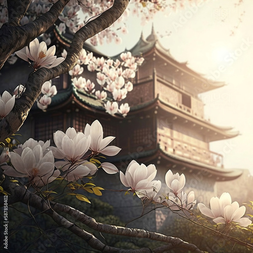 cherry blossom in the garden