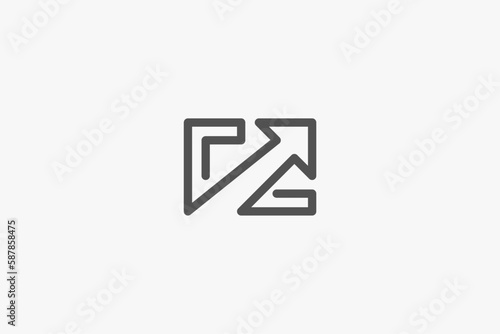 Free Download Illustration vector graphic of e commerce finance market growth up in circle. Good for logo - GFXLoad