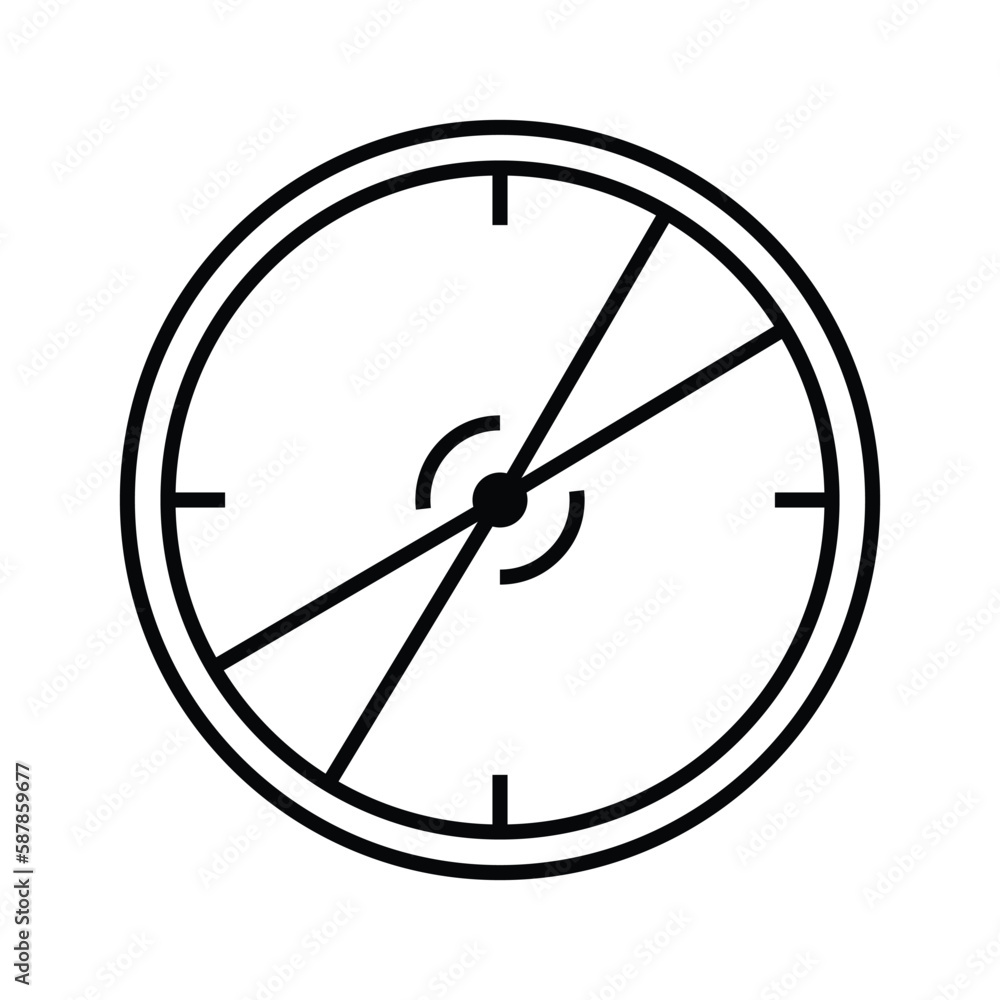 radar, icon, line, vector, illustration, desing, logo, teplate, flat,style