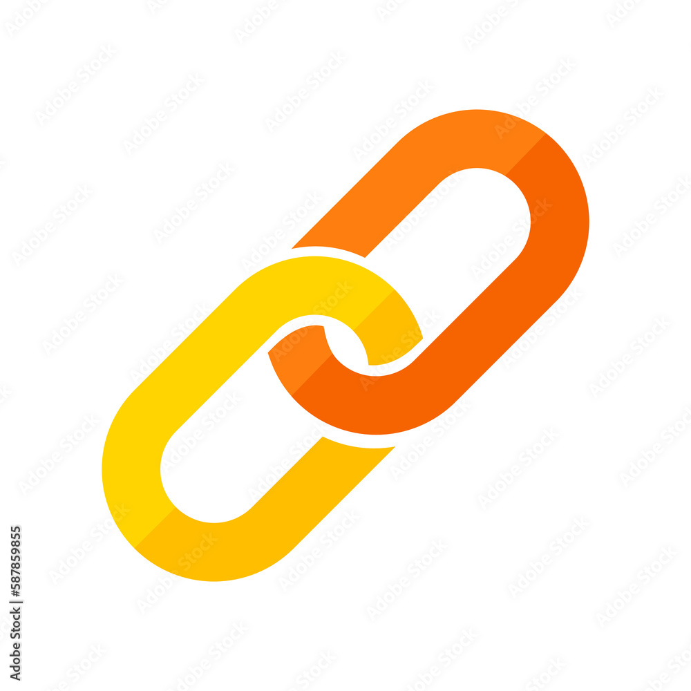 Chain icon isolate on transparent background. Chain icon isolate on transparent background.