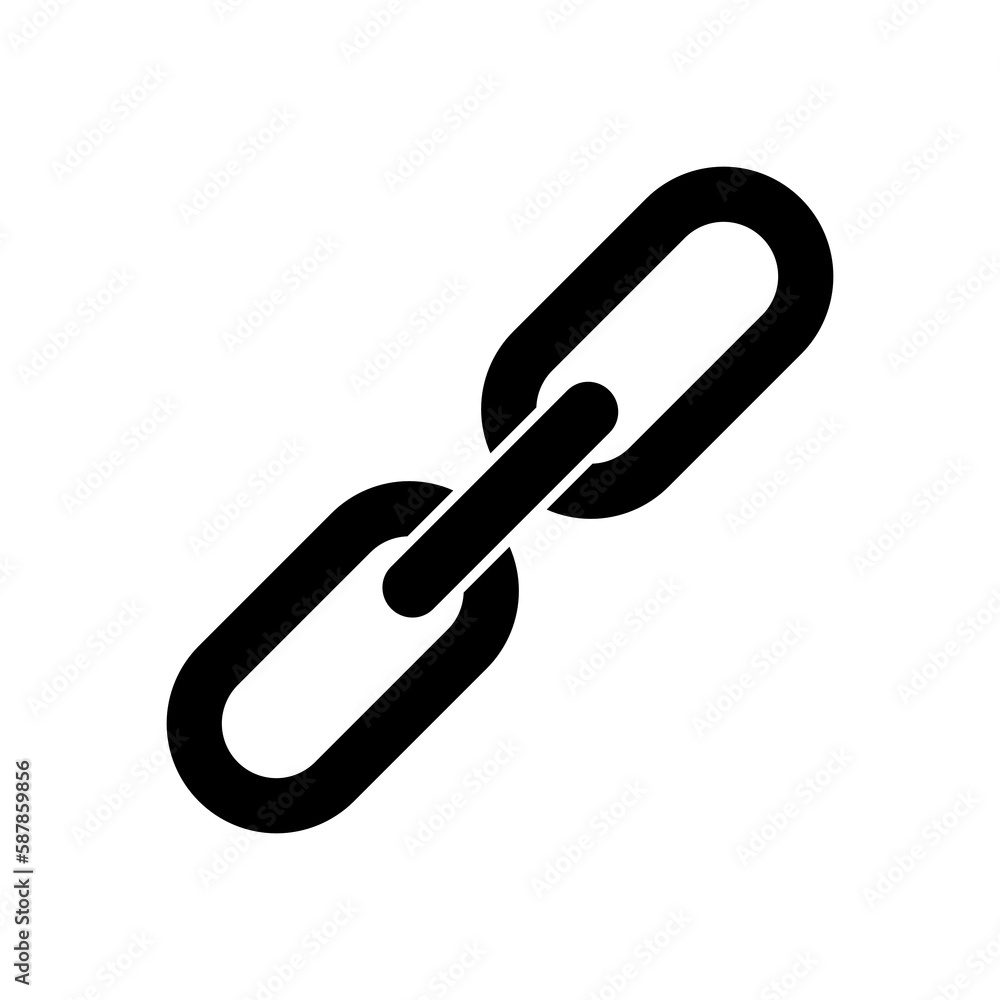 Chain icon isolate on transparent background. Chain icon isolate on transparent background.