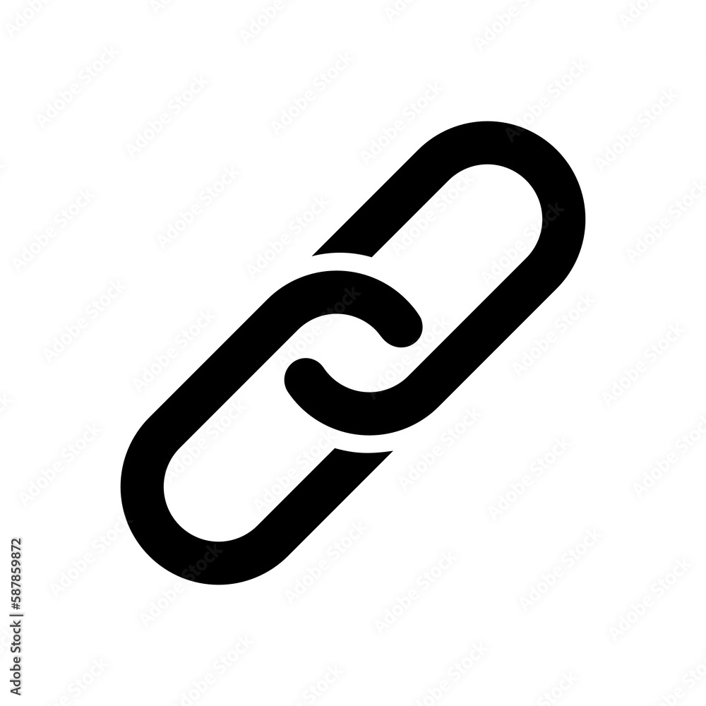 Chain icon isolate on transparent background. Chain icon isolate on transparent background.