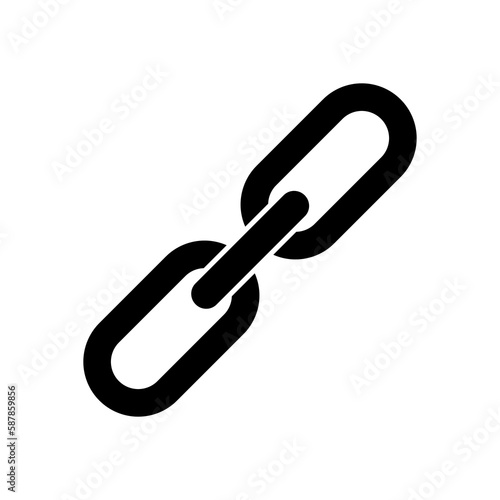 Chain icon isolate on transparent background.