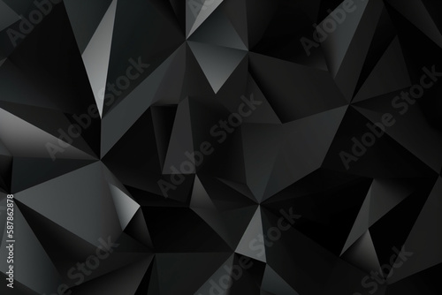 black abstract geometric background