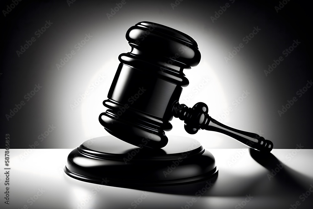 Graphic representation of The Duality of the Judiciary. Generative AI. Graphic representation of The Duality of the Judiciary. Generative AI.