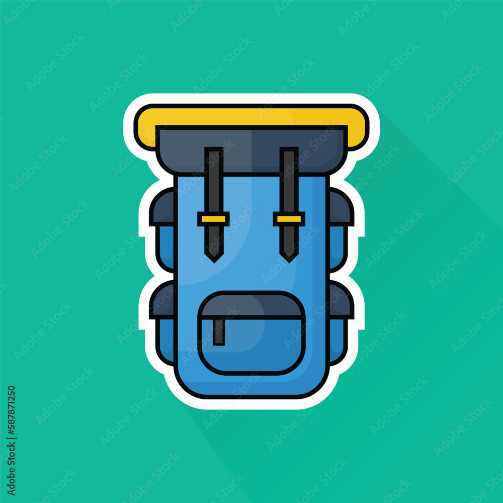 Illustration of Carrier Bag in Flat Design Illustration of Carrier Bag in Flat Design