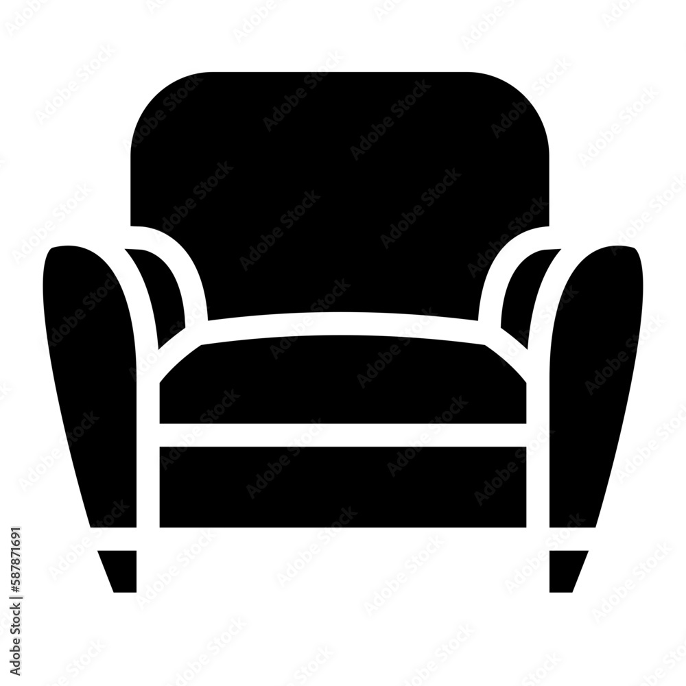 sofa glyph icon sofa glyph icon