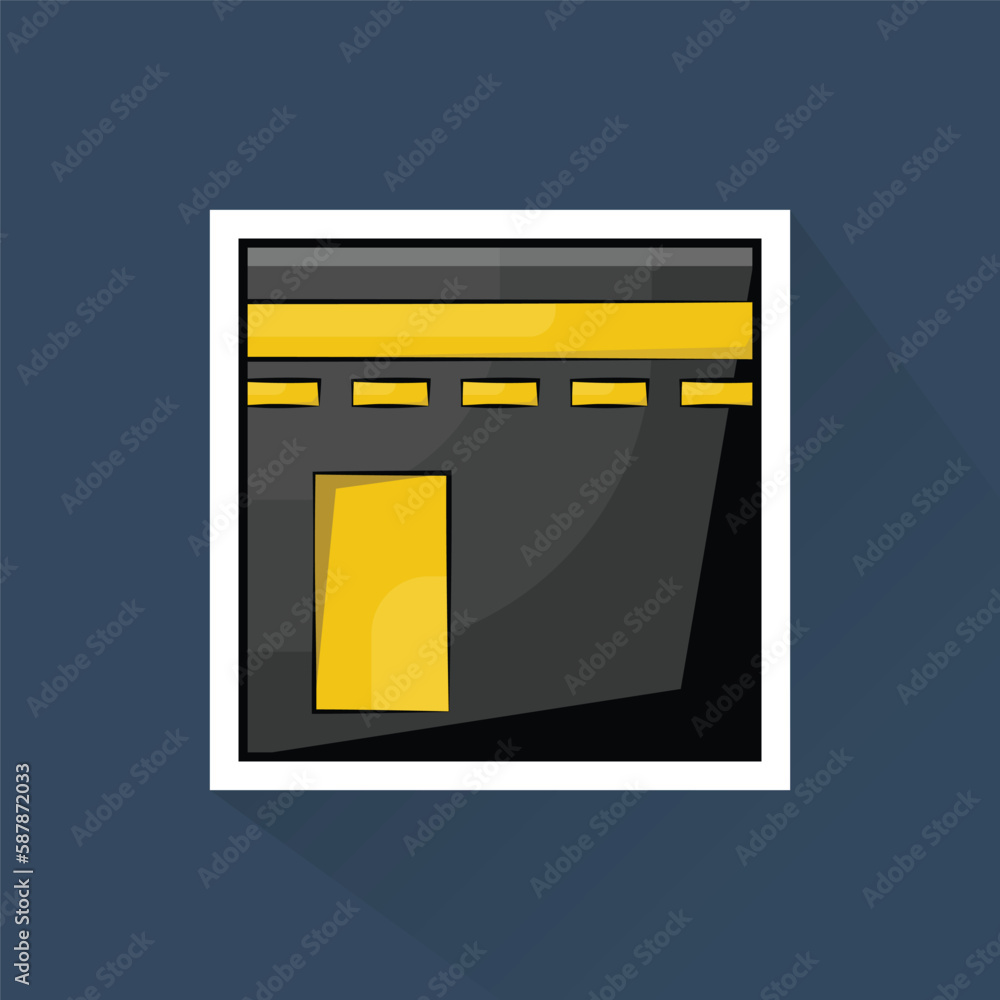 Illustration of Kabah in Flat Design Illustration of Kabah in Flat Design