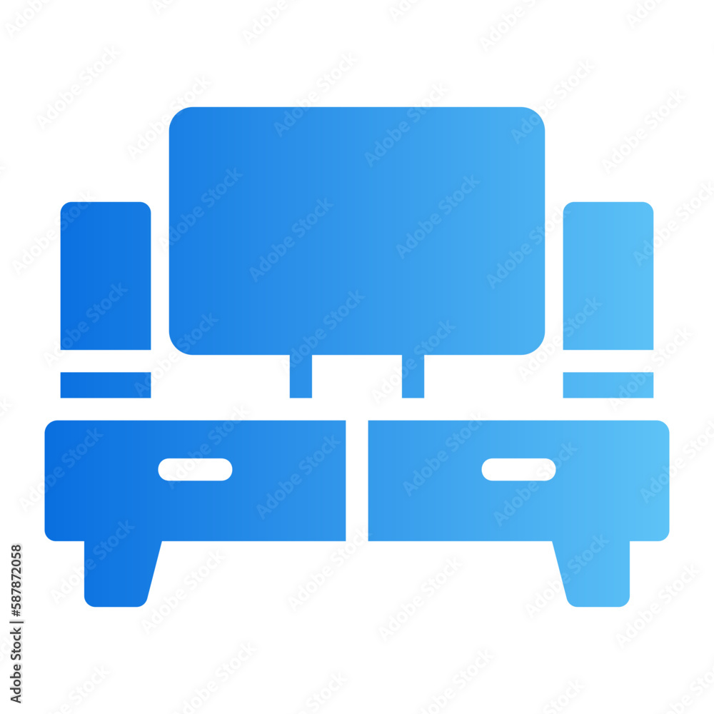 home theater gradient icon home theater gradient icon