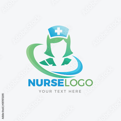 Medical nursing logos collection