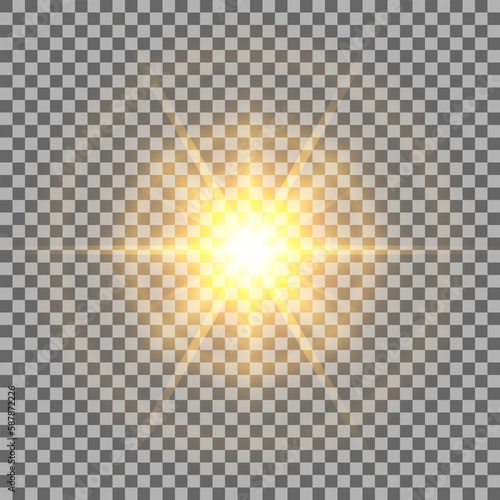 Vector transparent sunlight special lens flare light effect.Christmas background. Powder PNG. Magic shining gold dust. Fine  shiny dust bokeh particles fall off slightly. Fantastic shimmer effect.