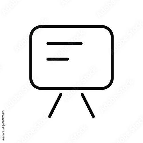 White Board icon vector stock.