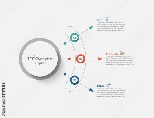 Presentation business infographic template design