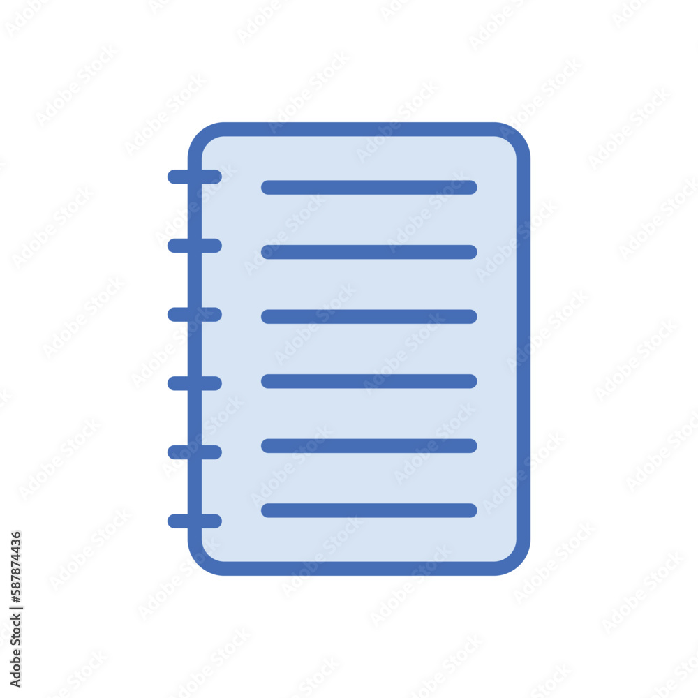 Notebook icon vector stock. Notebook icon vector stock.