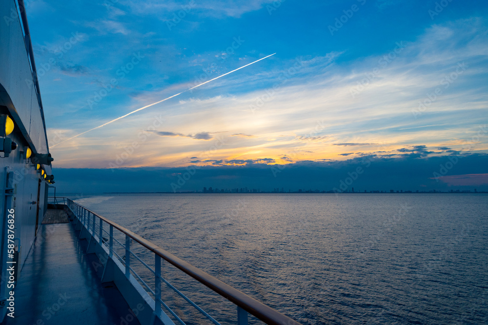 seascape from boat trip in sunrise. seascape from boat trip view. seascape from boat trip vacation seascape from boat trip in sunrise. seascape from boat trip view. seascape from boat trip vacation