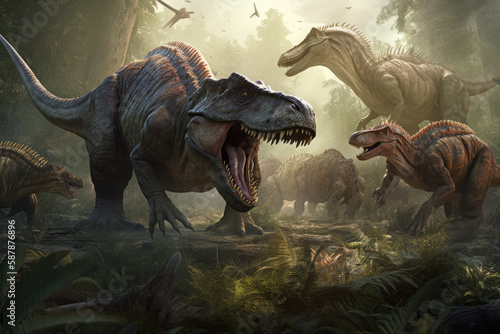 Obraz tyrannosaurus rex dinosaur