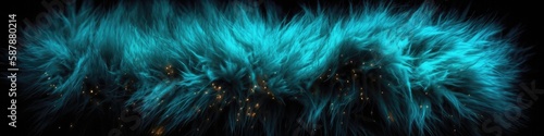 Luminescence Fur Texture Background. Generative AI