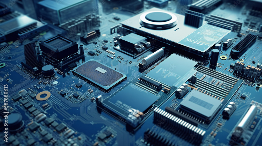 electronic circuit board with processor generative ai electronic circuit board with processor generative ai