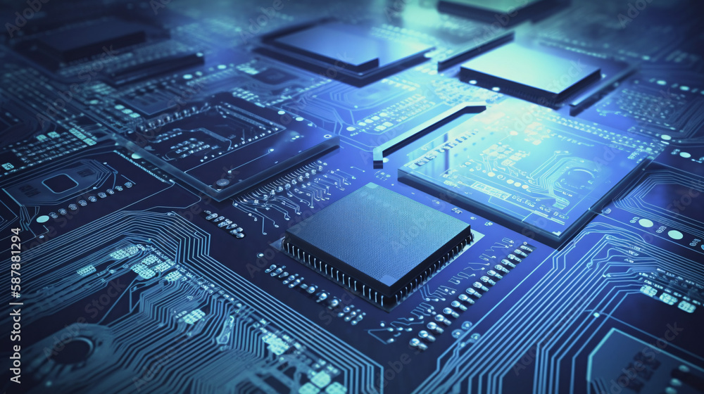 CPU chip device tech hardware mainboard background thumbnail generative ai CPU chip device tech hardware mainboard background thumbnail generative ai
